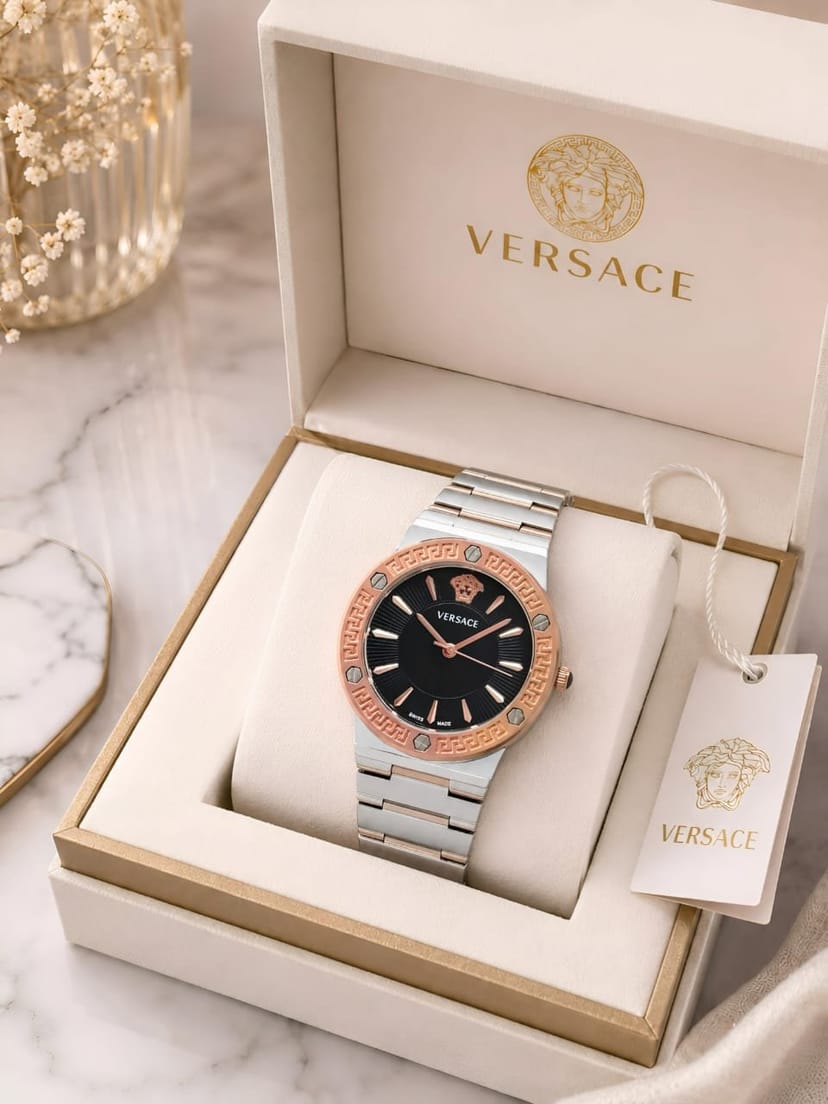 VERSACE Greca Logo Watch for Women